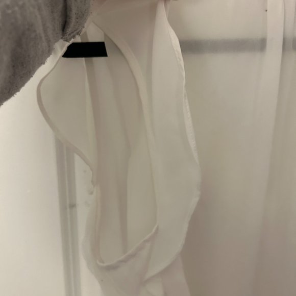 Philosophy White Women's Sheer Blouse size xl - Picture 3 of 7